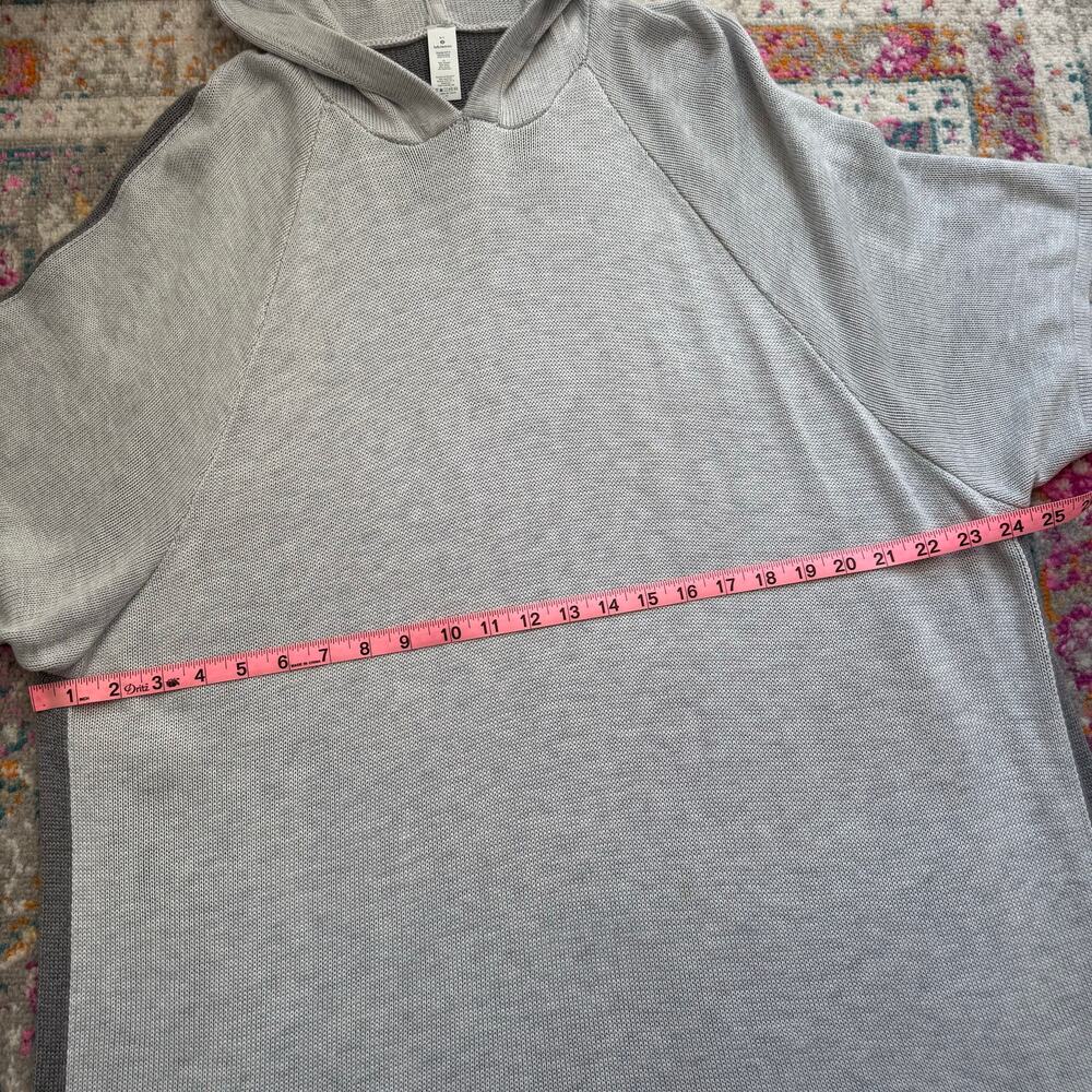 Lululemon Opened Up Poncho Heathered Core Ultra Light Grey Heathered Asphalt M/L - Picture 8 of 9